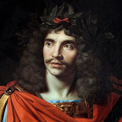 Portrait de Jean Baptiste Poquelin dit Molière, dans le rôle de César ("La Mort de Pompée" de Pierre Corneille) par Nicolas Mignard, 1658