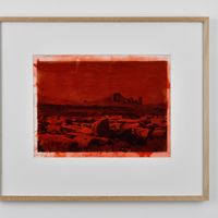 Palmyre, 1992. Tirage argentique avec rehauts à la peinture aniline, 38.5 x 43 cm.