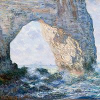 La Manneporte (Etretat) de Claude Monnet, 1883, huile sur toile, 65.4 x 81.3 cm, Metropolitan Museum of Art, New York.