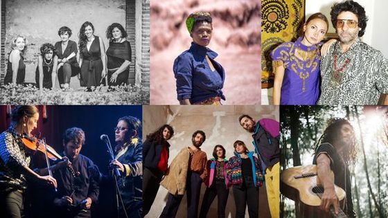 Concert des finalistes du Prix des Musiques d'ICI 2021 (2/2) - Les Dames de la Joliette / Bongi (© Laurent Marseye) / Bedouin Burger / Kyab Yul-sa (© Henri Duhamel) / Collectif Medz Bazar (© Louis Niermans) / Ignacio Maria Gomez (© Jessie Notola)