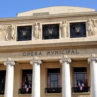 Façade de l'Opéra municipal de Marseille