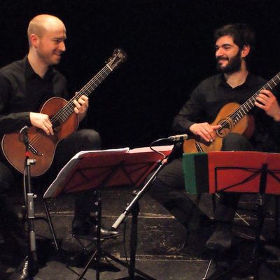 Palazzetto Bru Zane de Venise, Italie : Le duo Tarantelle (Romaric Martin & Stijn Konings, guitares)