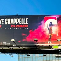 L'un des encarts trônant sur le Hollywood Boulevard pour promouvoir "The Closer", qui a dépassé les dix millions de visionnages sur Netflix seulement dix jours après sa mise en ligne.