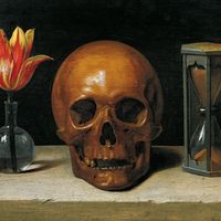 Philippe de Champaigne, "Vanité" ou "Allégorie de la vie humaine" (1646), exposée au Musée de Tessé (Le Mans).