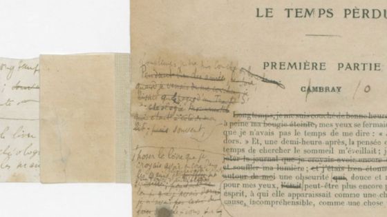 Manuscrit de l'incipit d'"A la recherche du temps perdu" - Marcel Proust (1913) - Gallica / BNF
