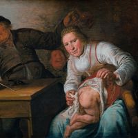 Jan Miense Molenaer, "The Five Senses: Smell", 1637