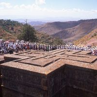 Eglise Saint-Georges de Lalibela, en Ethiopie