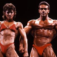 Concours de bodybuilding en France le 9 avril 1988
