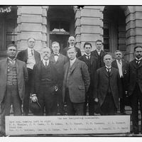 Membres de la Commission sur l'Immigration aux Etats-Unis, connue également sous le nom de Dillingham Commission (George Grantham Bain Collection)