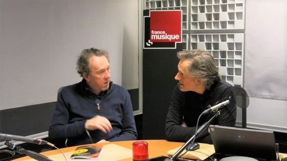 France Musique, studio 361 ... Benoît Duteurtre & Philippe Venturini (g. à d.) ©Radio France - Annick Haumier / RF