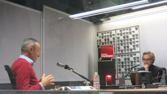 France Musique, studio 361 ... Christophe Rizoud, journaliste musical & Philippe Venturini, producteur de l'émission (g. à d.)