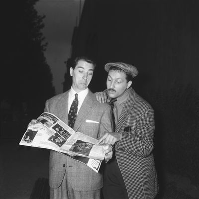 Jean Poiret et Michel Serrault dans les années 1950
