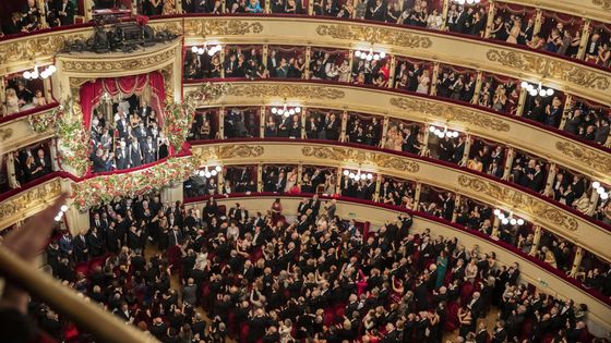 Soirée d'ouverture du Théâtre de la Scala de Milan le 7/12/2019 avec l'opéra 'Tosca' de Puccini ©Maxppp - Ufficio stampa La Scala HANDOUT