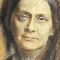 Clara Wieck au moment du décès de son mari en 1856