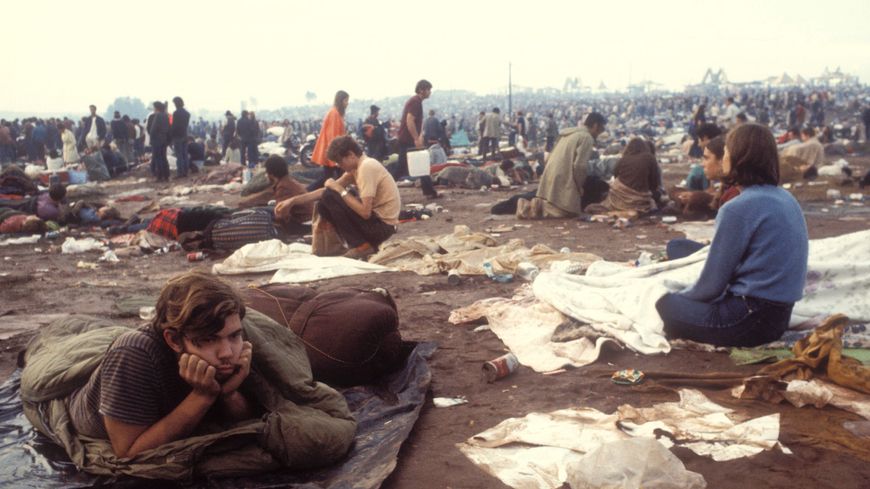 La zone où s'est déroulé le festival de Woodstock en août 1969 a été déclarée sinistrée en raison du nombre de déchets laissés sur place