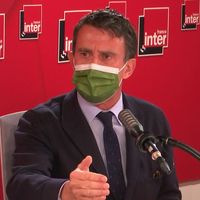 Manuel Valls dans le studio de France Inter.