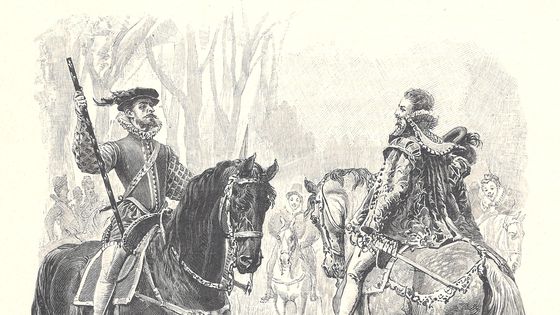 Monsoreau et Bussy d'Amboise - Composition de Maurice Leloir et gravure sur bois de Jules Huyot