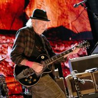 Neil Young en concert à East Troy le 21 septembre 2019. Crédits : Gary Miller