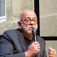 François Colosimo aux Tribunes de la Presse à Bordeaux en novembre 2018