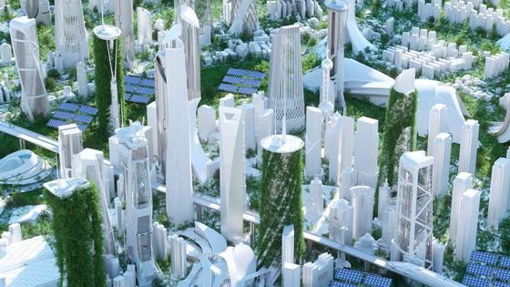 Une ville futuriste ©Getty - Andriy Onufriyenko