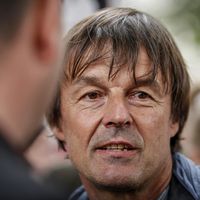 Nicolas Hulot en mai 2011. L'ancien ministre et présentateur de TF1 est accusé d'agressions sexuelles.