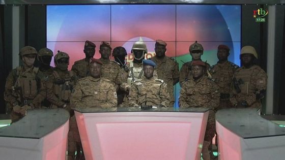 Les putschistes ont annoncé avoir pris le pouvoir dans le pays à la télévision.... ©AFP - RADIO TÉLÉVISION DU BURKINA (RTB) / AFP