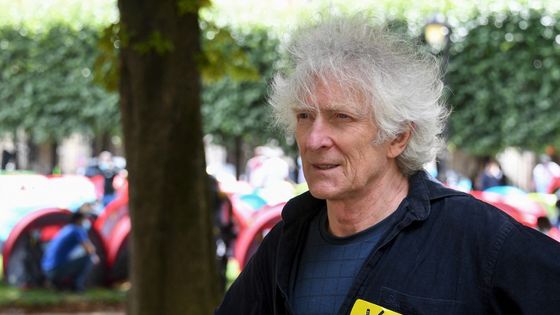 Le président de "Droit Au Logement" Jean-Baptiste Eyraud, en juillet 2021 à Paris. Il était présent devant l'hôtel de ville à Paris ce 2 janvier. ©AFP - ALAIN JOCARD / AFP