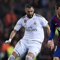Karim Benzema et Lionel Messi - (photo : Pablo Morano/MB Media)