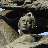 Scultpture de Chopin par Waclaw Szymanowski (Varsovie)