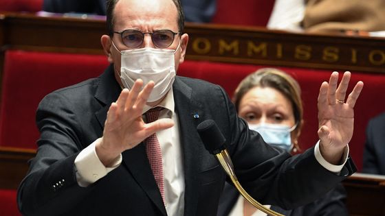 Le Premier ministre Jean Castex à l'Assemblée nationale ce mercredi 5 janvier 2022 ©AFP - BERTRAND GUAY