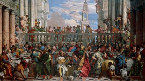 Les Noces de Cana 1563, Veronese (1528-1588). Paris, Musée Du Louvre. ©Getty - DeAgostini/Getty Images