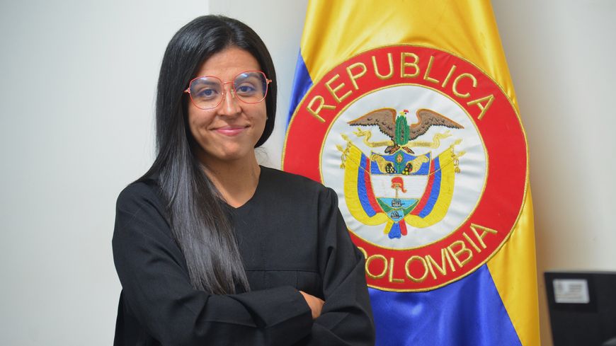 Manuela Quintero, première juge du bureau d'Andes.