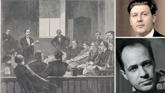Roland-Manuel, Pierre Boulez et une scène de débat juridique en 1869 à New York ©Getty