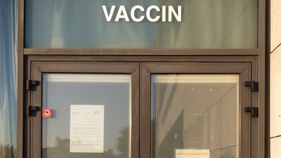 Centre de vaccination contre la Covid-19 à Dinan en Bretagne. ©AFP - Martin Bertrand / Hans Lucas / Hans Lucas via AFP