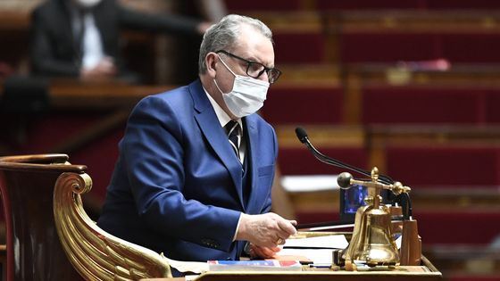 Le président de l'Assemblée nationale Richard Ferrand, à l'Assemblée à Paris le 30 novembre 2021. ©AFP - STEPHANE DE SAKUTIN