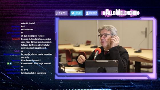 Jean-Luc Mélenchon lors d'une interview en direct sur la plateforme Twitch - Capture d'écran/Twitch