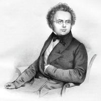 Le compositeur autrichien Franz Schubert (1797-1828)