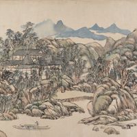 Villa Wangchuan, 1711. Retraite de Wang Wei (699-759). Artist Wang Yuanqi.