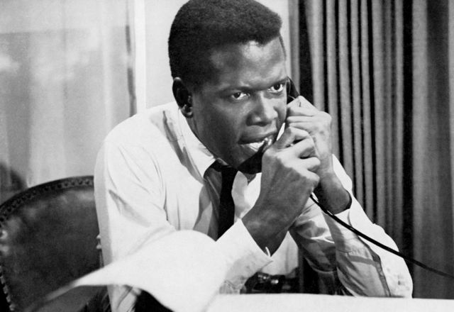 American actor Sidney Poitier, in 1965 in the film "Thirty minute reprieve"