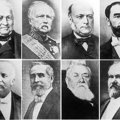France : les 10 premiers présidents, Louis Napoléon Bonaparte (1848-1851), Thiers, Mac-Mahon, Grévy, Carnot, Casimir-Périer, Faure, Loubet, Fallières, Poincaré.