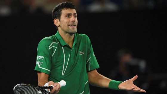 Novak Djokovic en février 2020 en Australie. ©AFP - Greg WOOD