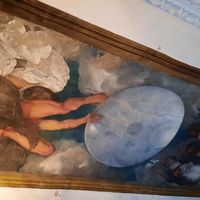 L’unique peinture murale attribuée au Caravage Jupiter, Neptune et Pluton