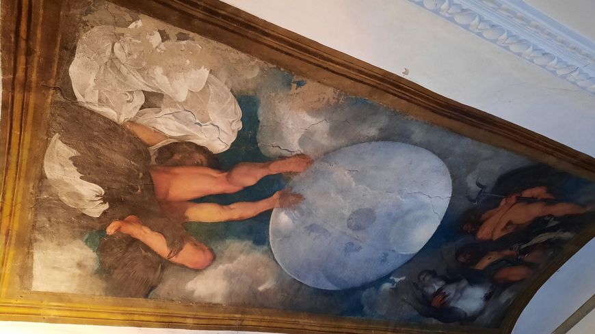 L’unique peinture murale attribuée au Caravage Jupiter, Neptune et Pluton