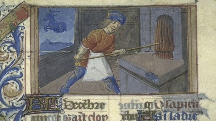 Un boulanger devant son four à pain (1500-1550)