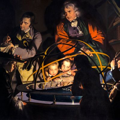 Philosophe faisant un exposé sur le planétaire, Joseph Wright of Derby, 1766