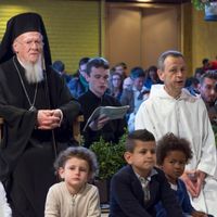 Visite à Taizé du Patriarche œcuménique de Constantinople Bartholomée (25 avril 2017)