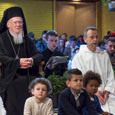 Visite à Taizé du Patriarche œcuménique de Constantinople Bartholomée (25 avril 2017)