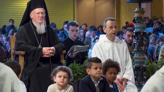 Visite à Taizé du Patriarche œcuménique de Constantinople Bartholomée (25 avril 2017) - Benedez Pozsgay (Taizé)