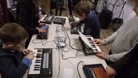 Le projet Cyber'orchestra à l'école de musique de Solaure - Capture d'écran