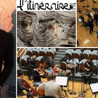 Robert Piéchaud, les musiciens, le compositeur et l'équipe "en cercle" dans le studio